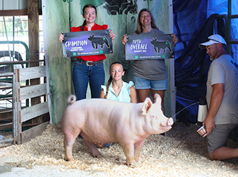 Grand Champion Yorkshire
Market 5th Overall Market
2026 Switzerland County Fair, IN